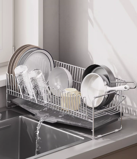 304不锈钢厨房碗碟架沥水架晾碗架窄边超窄水池碗筷碗盘子收纳架